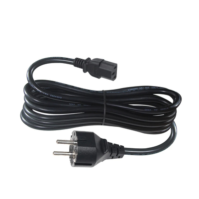 Cordon d'alimentation VDE 250V H05VV-F 3G1.0mm² Schuko vers C13