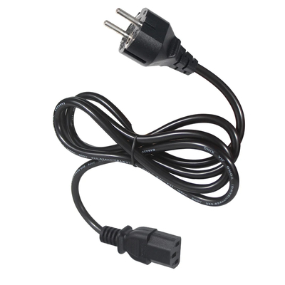 Cordon d'alimentation VDE 250V H05VV-F 3G1.0mm² Schuko vers C13
