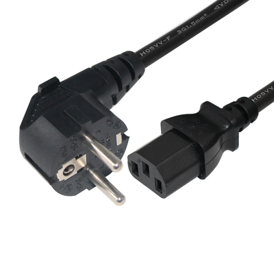 Cordon d'alimentation VDE 250V H05VV-F 3G1.0mm² Schuko vers C13