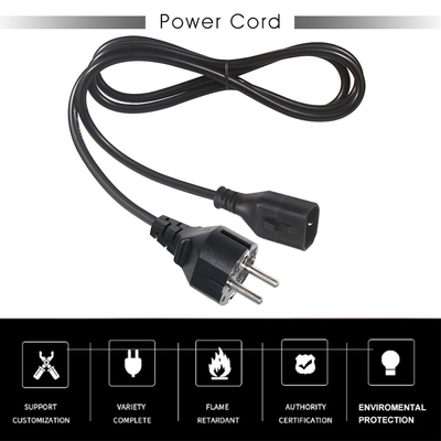 VDE H05VV-F 3G1.0mm2 Schuko à C14 câble d'alimentation pour serveurs