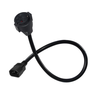 Câble adaptateur VDE CE approuvé IEC C14 vers Schuko H05VV-F 3G1.0mm²