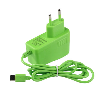 12V 2A EU Plug Green DC Power Adapter pour les bandes LED de la caméra de surveillance