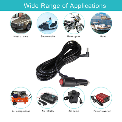 Rallonge de prise de courant de voiture 12V, adaptateur répartiteur multi-prises, câble d'extension CC pour allume-cigare, GPS, caméra de tableau de bord