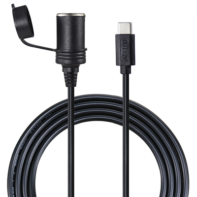 Adaptateur convertisseur d'alimentation USB-C pour allume-cigare de voiture 12V, prise de courant continu avec port Type-C pour téléphone, tablette, GPS, caméra de tableau de bord