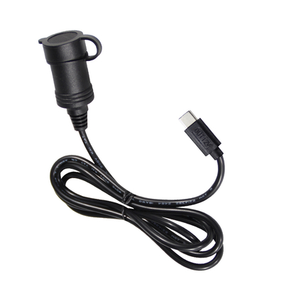 Adaptateur convertisseur d'alimentation USB-C pour allume-cigare de voiture 12V, prise de courant continu avec port Type-C pour téléphone, tablette, GPS, caméra de tableau de bord