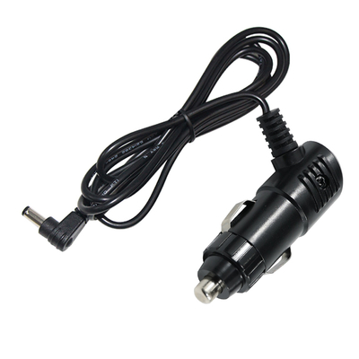 Prise allume-cigare coudée 12V 3A vers câble d'alimentation CC 2,1 mm