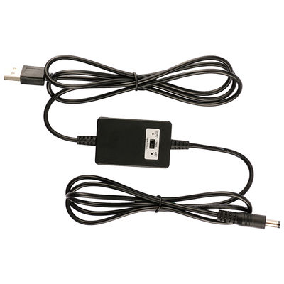 Câble convertisseur d'alimentation CC USB vers 9V 12V, adaptateur élévateur avec connecteur 5,5x2,1mm pour routeur, caméra, haut-parleur, modem, LED