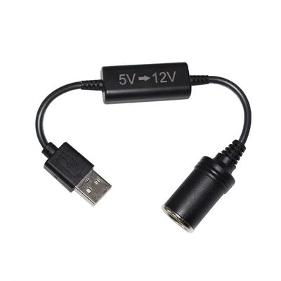 5V à 12V adaptateur USB câble de convertisseur step-up avec connecteur booster de la prise d'allumage de cigarette pour le DVR de voiture GPS caméra routeur ventilateur LED