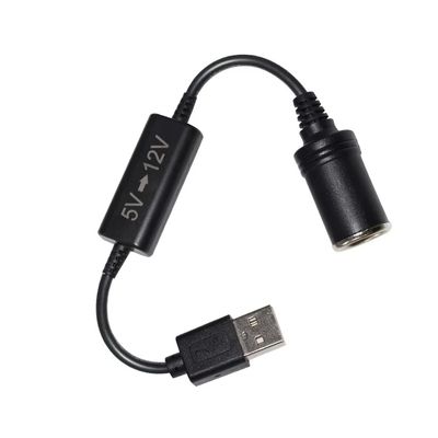 5V à 12V adaptateur USB câble de convertisseur step-up avec connecteur booster de la prise d'allumage de cigarette pour le DVR de voiture GPS caméra routeur ventilateur LED