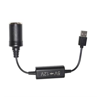 5V à 12V adaptateur USB câble de convertisseur step-up avec connecteur booster de la prise d'allumage de cigarette pour le DVR de voiture GPS caméra routeur ventilateur LED