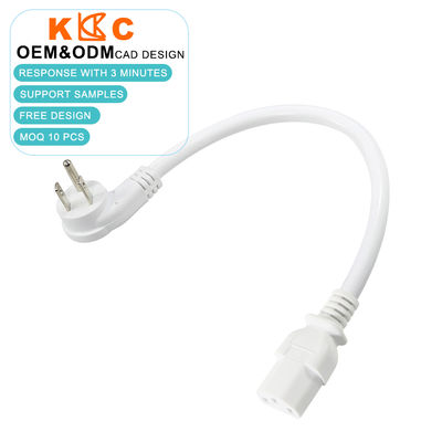 US to C13 Power Cord - NEMA 5-15P to IEC 320-C13 Cable for Computers, Servers & Power Supplies (14AWG)