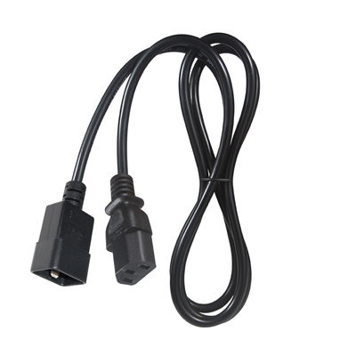 Cordon d'alimentation IEC 320 C13 vers C20, 14 AWG, pour baies de serveurs et PDU haute densité, câble de raccordement d'alimentation noir, 15 ampères, 250 V