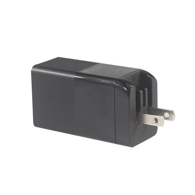 Chargement portable 65W 2 ports petit chargeur rapide PD avec GaN Nitrure de gallium