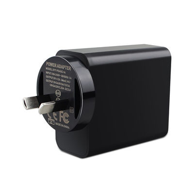 Adaptateur d'alimentation en courant continu alternatif 65W Type-C avec QC 3.0 et recharge sans fil AU SAA Entrée approuvée 100-240V
