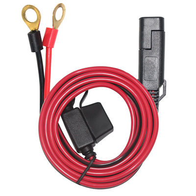 Chargeur SAE à 2 broches 10A au terminal Eyelet câble d'alimentation solaire à basse tension de 2 pieds