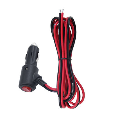 ON OFF Commutateur d'angle allume-cigarette à prise mâle chargeur de voiture câble d'énergie solaire 18AWG 16AWG