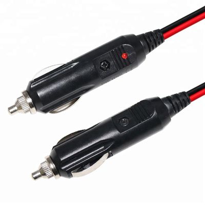Cable d'allume-cigare 12V 24V homme à homme avec fusible 10A