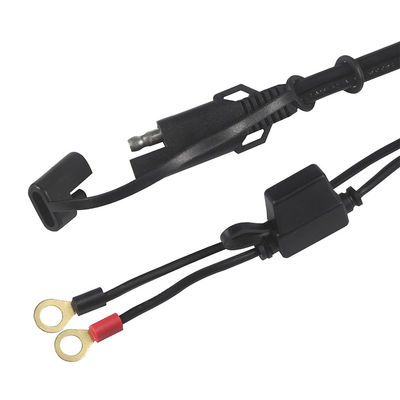 15A Sae Chargeur de batterie avec câble d'extension de terminal de voiture O Ring 2ft