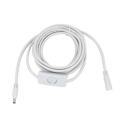 Cable d'extension 12V CC personnalisé 5,5*2,5 mm de mâle à femelle avec commutateur 120cm