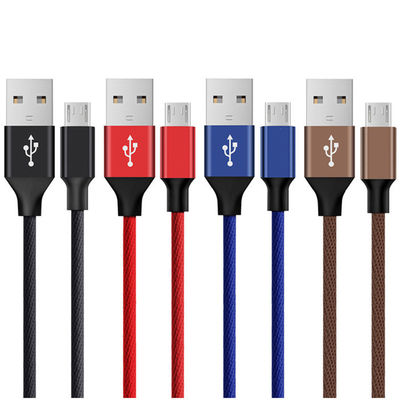 Cable micro USB V8 à haute vitesse de données et de recharge 1m 1,2m pour téléphone portable noir/blanc