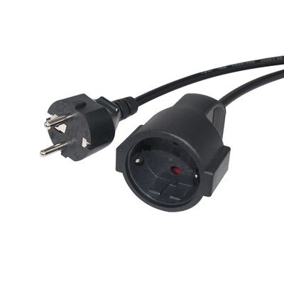 Cee 7/7 Cord 16A Plug Power Femme à mâle Schuko Extension câble européen 2 mètres