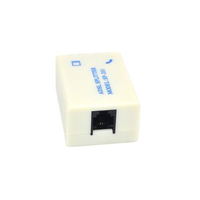 Adaptateur de séparateur de téléphone certifié CE ROHS pour la connexion ADSL à l'aide du port RJ11 6P2C