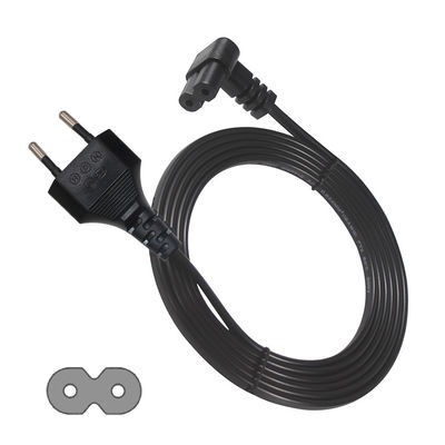 Italie 2 broches de câble européen C7 connecteur d'extension Psu