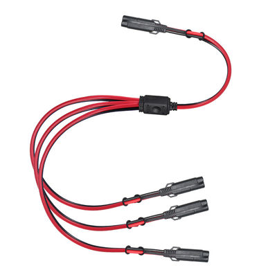 Cable d'extension SAE à SAE 3 voies séparateur 12V 16AWG 2FT 2 broches prise de déconnexion rapide