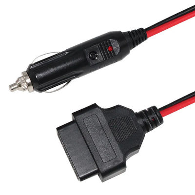 Cable de diagnostic OBD2 pour le scanner de véhicule à allume-cigare universel de voiture avec certification de sécurité 16ft 12V-24V