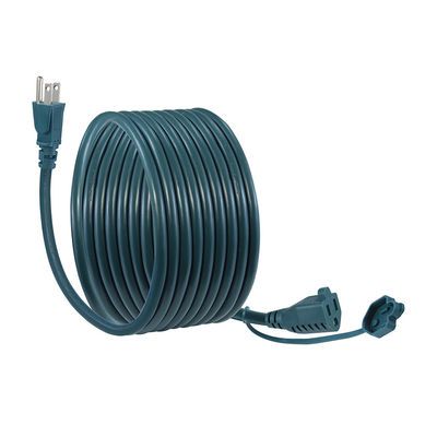 Légère NEMA5-15P homme à femme 5-15R prise vert câble d'extension USA 3Pin Plug
