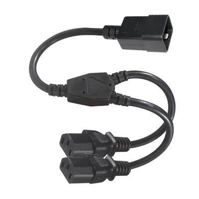 C20 vers 2xC13 Cordon d'alimentation en Y 15A 250V Cuivre pur