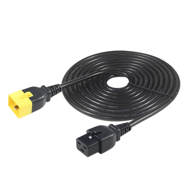 Cordon d'alimentation IEC C20 vers C19 14 AWG 250V 16A PVC noir