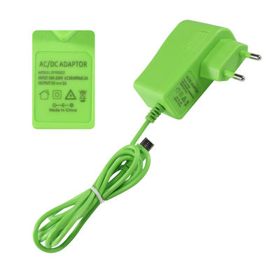 12V 2A EU Plug Green DC Power Adapter pour les bandes LED de la caméra de surveillance