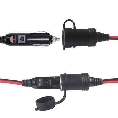 Adaptateur de câble d'extension répartiteur double prise allume-cigare 12V pour alimentation CC GPS, caméra de tableau de bord, tablette