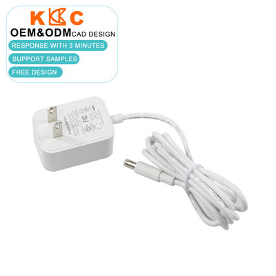 Adaptateur secteur CC 12V 1A US, connecteur CC 5,5x2,1mm blanc, chargeur mural CA vers CC pour modems, hubs, cadres photo numériques
