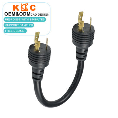 Cordon adaptateur de rallonge torsadée 1,5 m de 14AWG 15A NEMA L7-15P à fiche verrouillable L7-15R pour scène et générateur